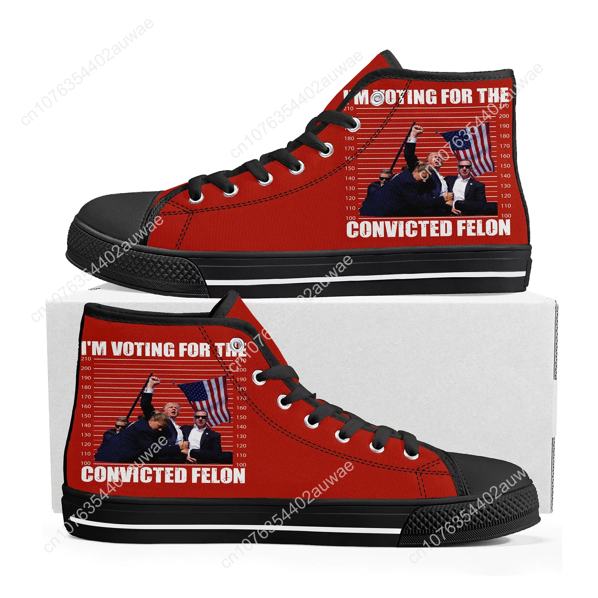 Donald Trump Fight 2024 Make America GREAT AGAIN High Top Sneakers Mens Womens Teenager Canvas Sneaker Casual Customize Shoe