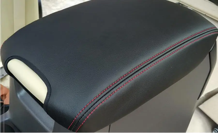 Microfibre Leather Center Armrest Cover For Toyota Land Cruiser 120  Prado 120   2003 2004  2006 2007 2008 2009 Car accessories