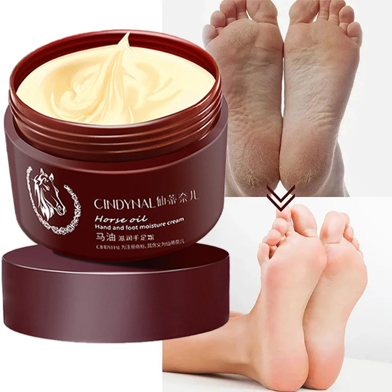 Horse Oil Skin Restoration Cream,110g Repair Hand Cream, Moisturizing Foot Cream,Foot Repair Cream,Anti Foot Cream for Women Men