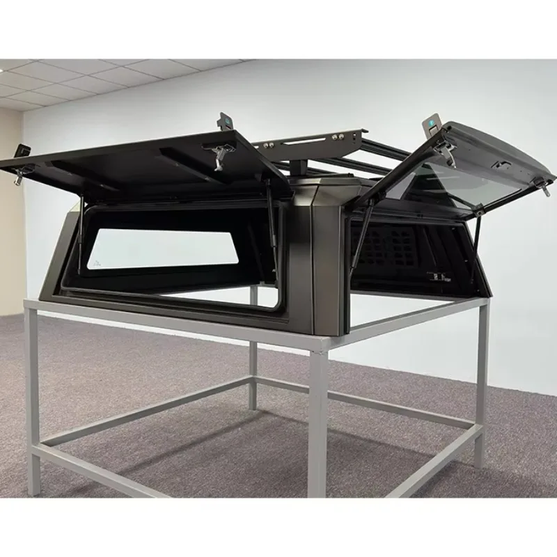 Custom Retractable Electric 4-Fold Roll-Up Aluminum Alloy Compartment Cover Waterproof No-Drill Installation