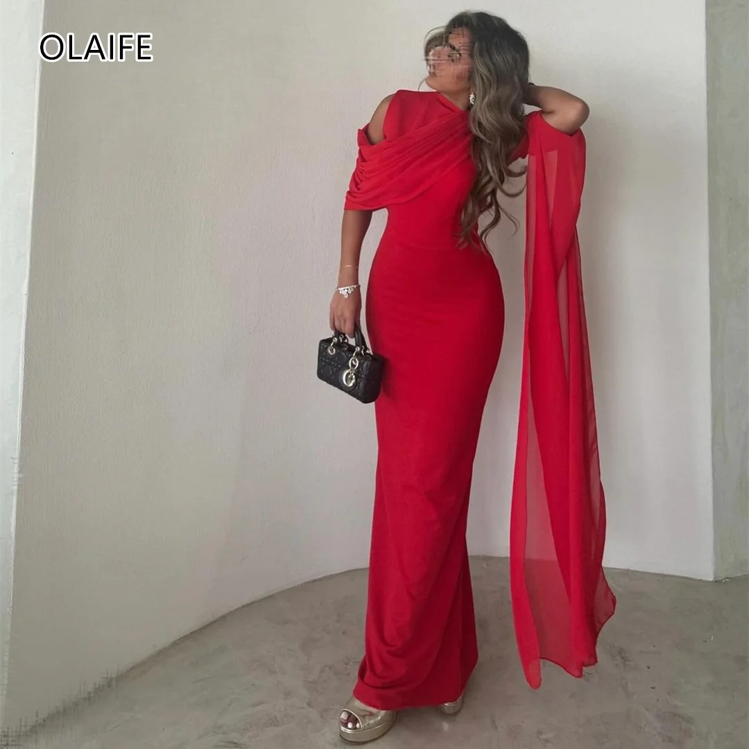 Eleganckie czerwone sukienki na studniówkę dla kobiet Slim Fit Mermaid Evening Dress vestidos para eventos especiales فساتين apoyoن mBية