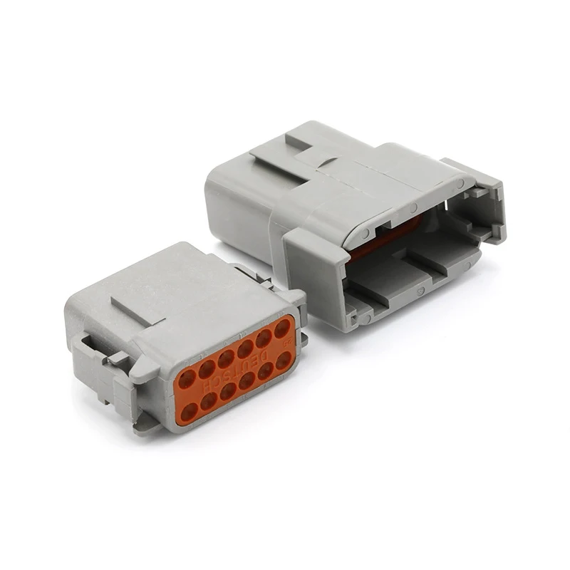 10/50/100 Sets Deutsch DTM Series 2P/3P/4P/6P/8P/12P Car Waterproof Connector Male/Female Docking Terminal Wire Harness Plug