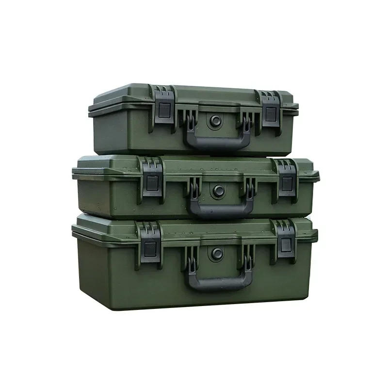 Imagem -06 - Impermeável Multi-purpose Tool Boxes Tactical Box Equipamento Profissional Caixa de Proteção Uav Câmera Storage Verde Militar