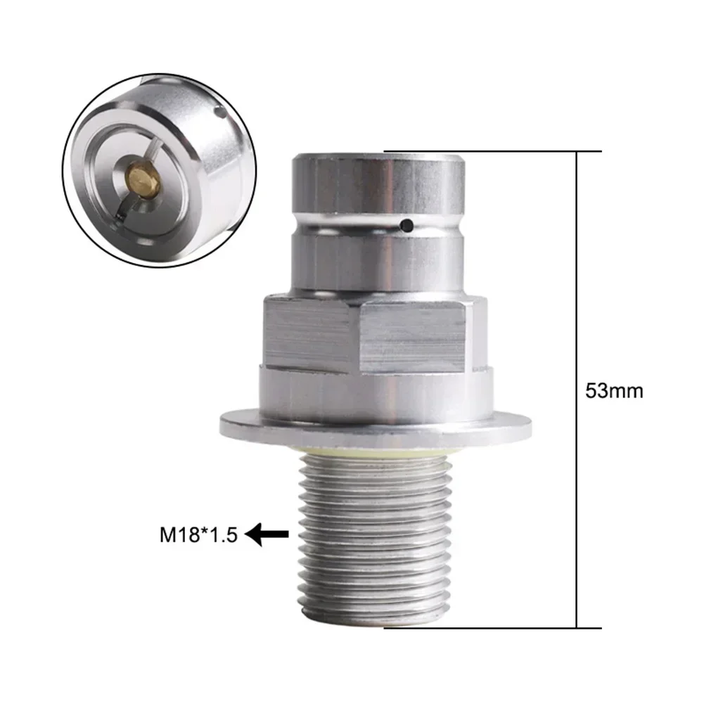 1pc Connector For QUICK CONNECT QC Sode Maker Machine Threads M18x1.5 Kitchen Brewing Hose Connector Kitchen Accessories