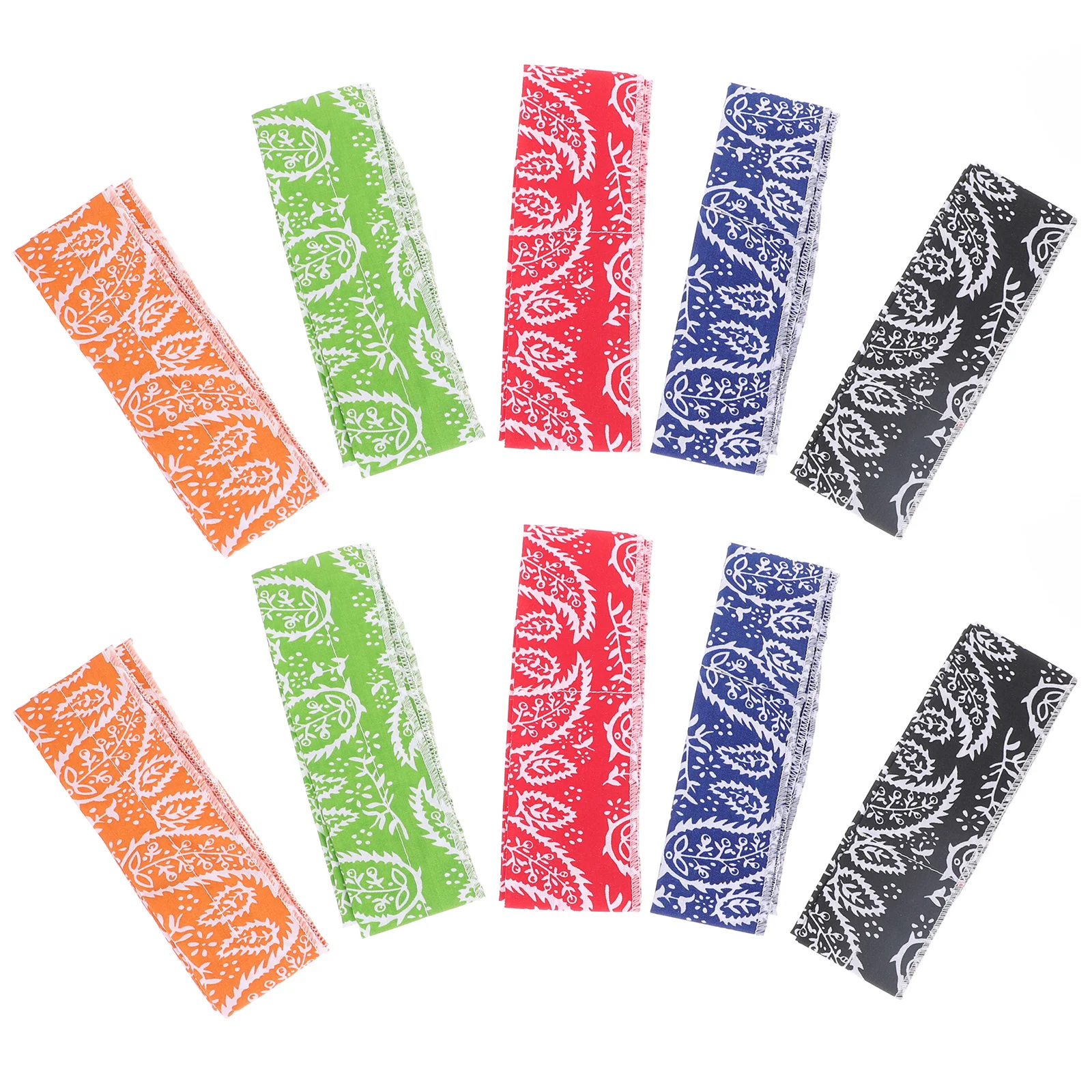 10 Pcs Headband Cool Hair Summer Supplies Absorb Sweat Sports Cooling Bandanas Scarves