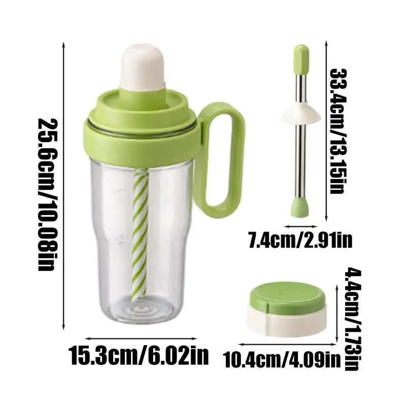Drink Shakers Cocktail 33.8OZ Large Capacity Clear Alcohol Shaker Leakproof Multifunctional Mixer Shake Cup Bottle Blender For