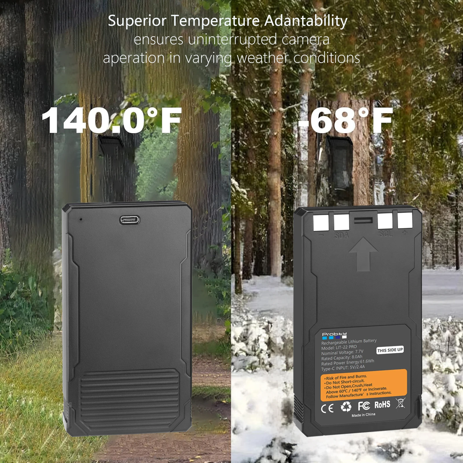 Baterai Pengganti 8000MAh untuk SPYPOINT Flex-M, Flex G-36, Flex-Plus, Flex-S untuk Kamera Jejak Berburu LIT-22