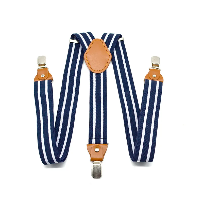 5 قطعة/الوحدة شريط 3.5X120 سنتيمتر 3 مقاطع رجالي قابل للتعديل الحمالات بنطلون حزام مطاط الأقواس الظهر الأشرطة الحمالات #3