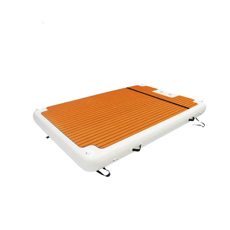 

White PVC Inflatable Platform Water Jet Ski Dock Floats Floating Water Pad Mat