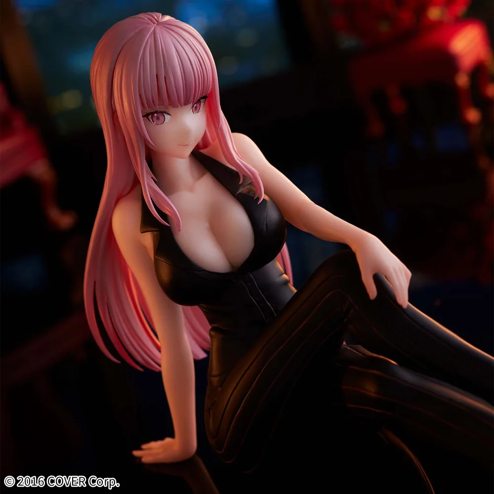 In Stock Bandai Original Genuine Banpresto Virtual Idol Hololive IF Mori Calliope Relax Time Office Style 14cm Model Toy Figures