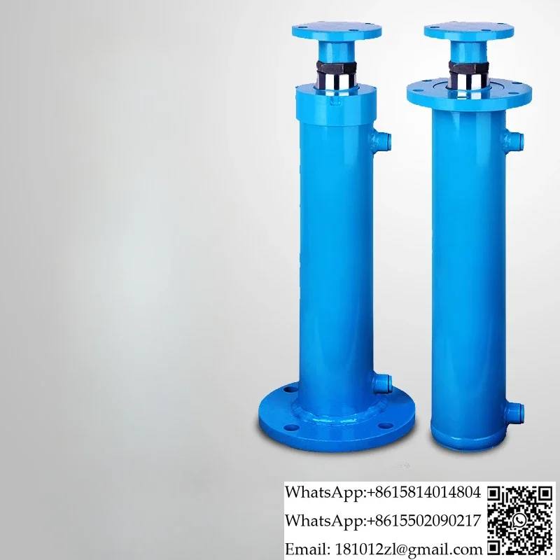 8 tons flange hydraulic cylinder hydraulic cylinder two-way telescopic wood splitting and packing leg cylinder stroke