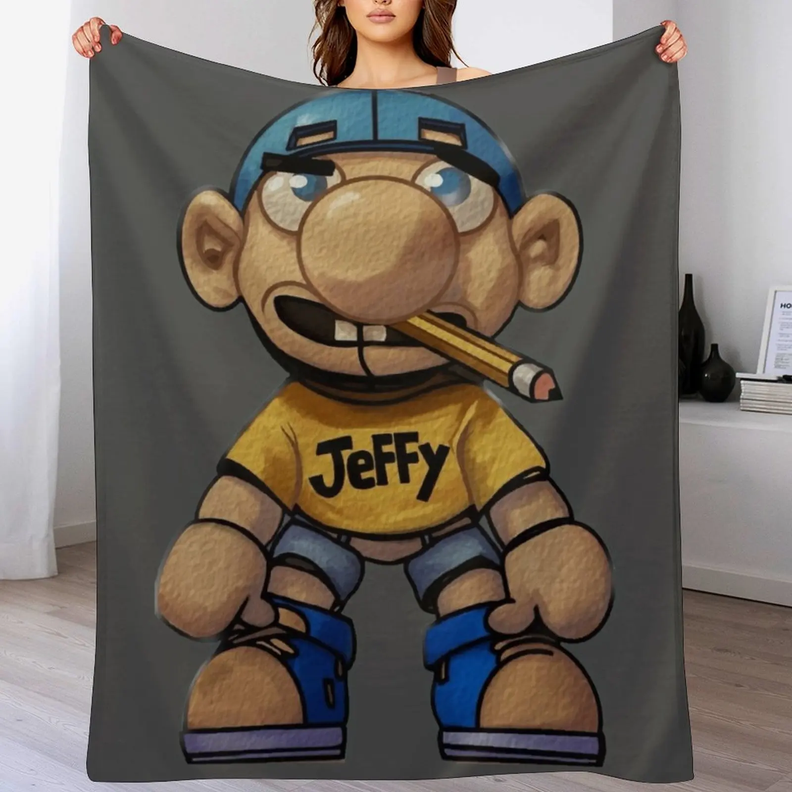 

New Jeffy Design 2024 Throw Blanket Reusable Durable Soft Blanket for All Seasons