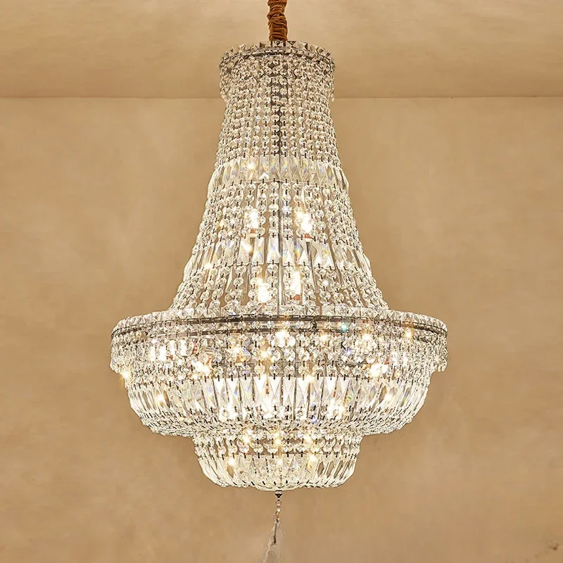 

Wedding, light luxury, crystal living room, dining room chandelier, European luxury high-end chandelier