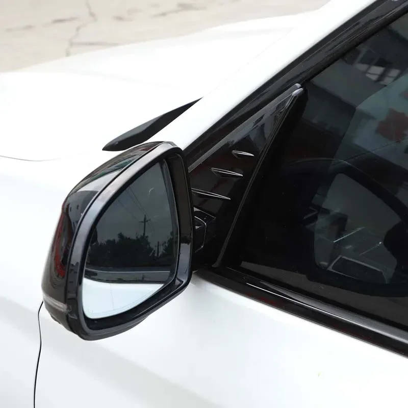 Becquet de rétroviseur de voiture en Fiber de carbone ABS, garniture de couverture triangulaire d'aile latérale pour BMW X3 G01 2018 – 2022, accessoires de voiture