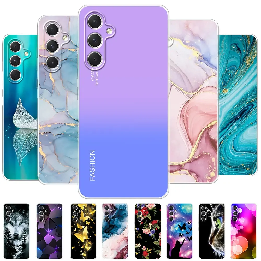 For Samsung F34 5G Case Cover For Samsung Galaxy M34 5G Clear Soft Silicone Phone Case For Samsung M54 F54 A54 A34 A24 A14 Coque