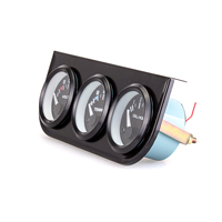 Triple Gauge Kit 2-inch(52mm) 3-in-1 Volt Meter Water Temperature Meter Oil Pressure Meter Universal for 12V Cars