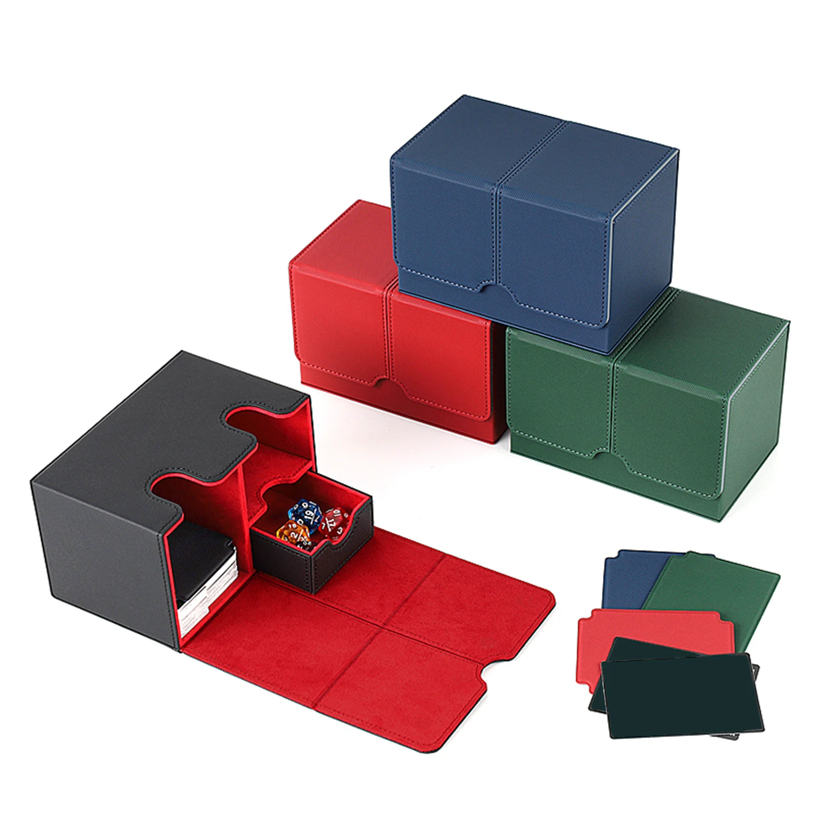

Trading Card Deck Box Holds 160 Cards Sleeved Card Storage Box Cards Organizer for Card Collectible Card Baseball Card