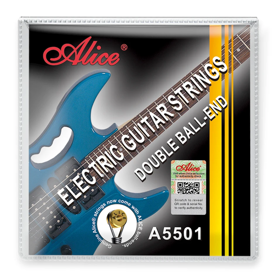 Alice Double Ball-End Electric Guitar Strings Set .010-.045 Nickel Alloy For Headless Electric Guitar
