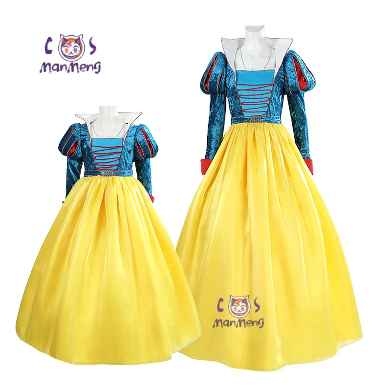 2025 Snow White New Movies cosplay Costume Adult and Child Sizes Fairy Tale Sweet Princess Dress Halloween Ball Woman Uniform