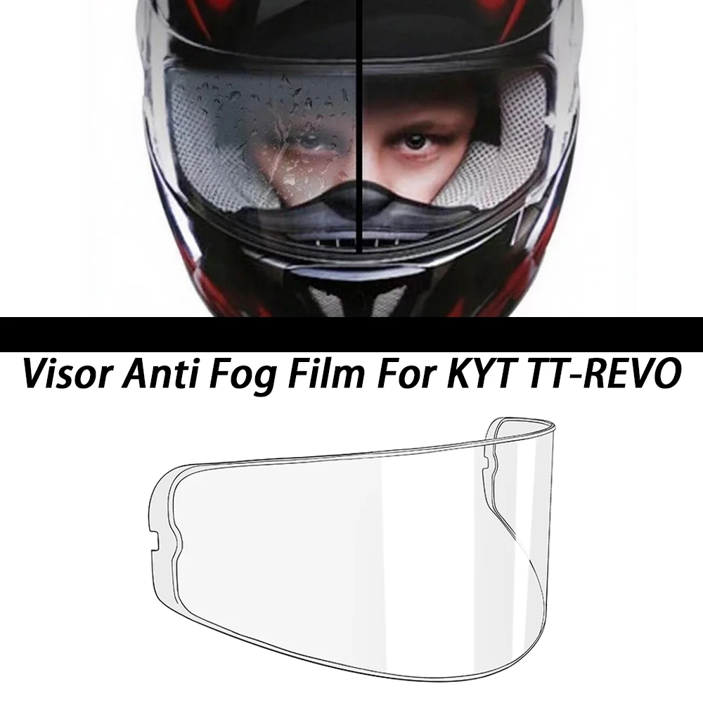 

Motorcycle Helmet Visor Anti-Fog Film For KYT TT REVO Helmet Antifog Lens Film Accessories