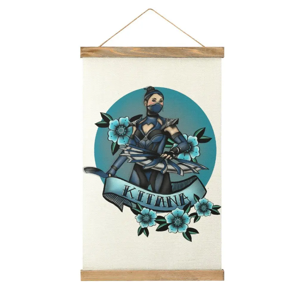 

Kitana Mortal Kombat Old School Tattoo St Draw Kitchen Craft Decoration Canvas Hanging Picture Top Quality Joke Style Hang Pictu
