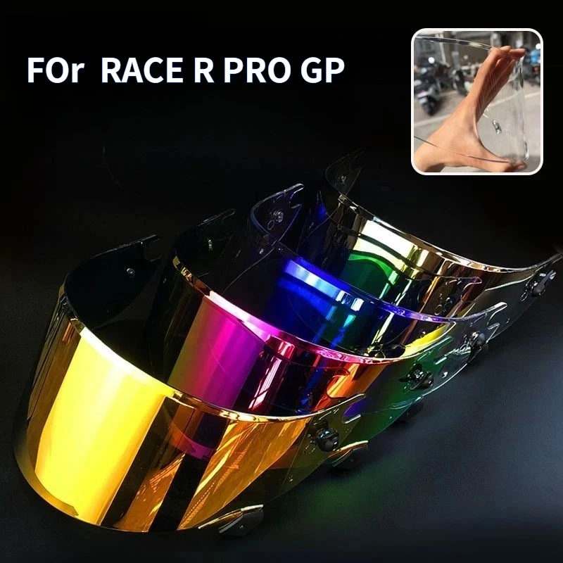 Motorcycle Helmet Face Shield Sunshield Replacement Lens Moto Accessories Fit for RACE R PRO GP Full Face Helmet