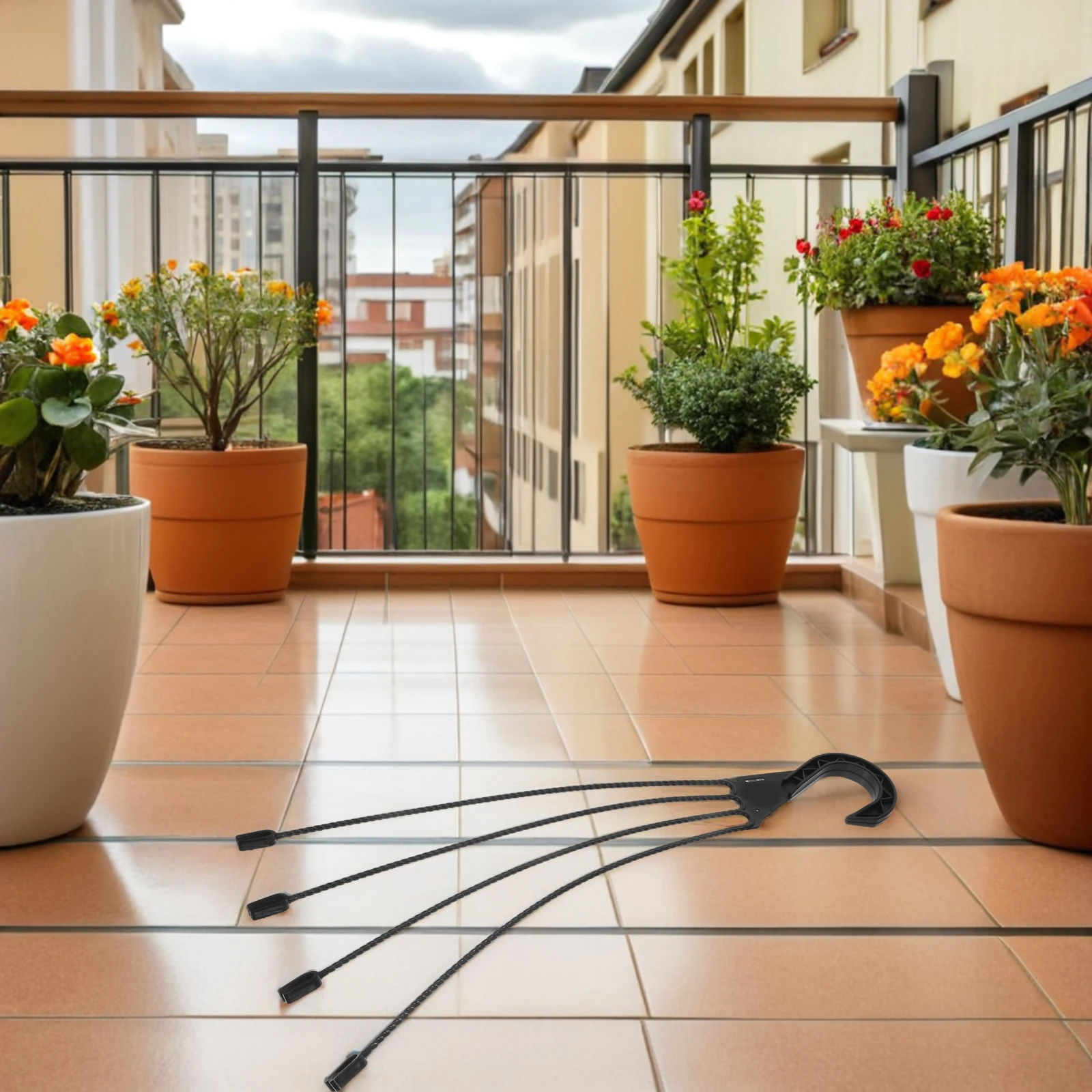 

5 шт. набор крючков для цветочных горшков для растений широко используется в различных сцен, простые в установке подвесные крючки для цветочных горшков