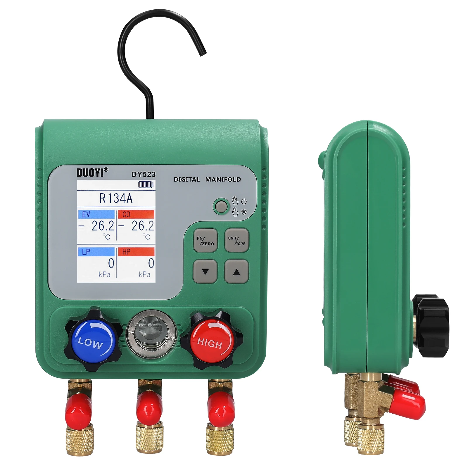 

Electronic Air Conditioning Refrigerant Fluoride Meter Vacuum Pressure Gauge Digital Manifold Gauge