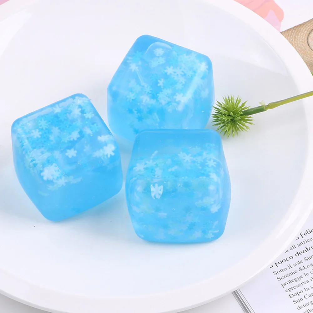 Ice Cube Squeeze Toy Creative Mini Anxiety Relief Toy Versatile Ice Cube Stress Balls for Adults Stress Relief