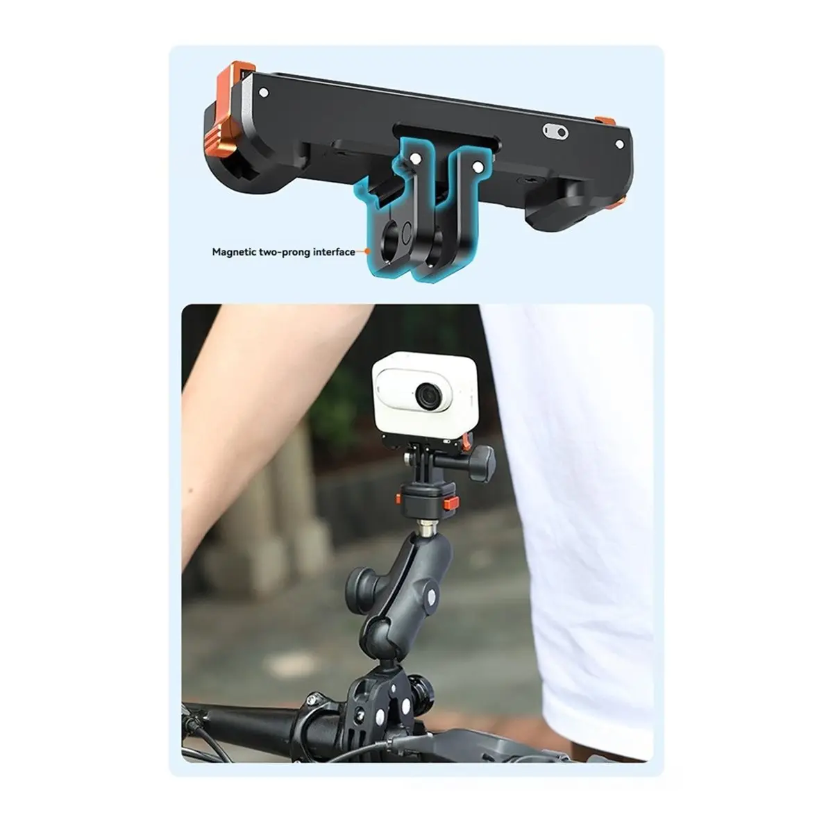 OKgood Magnetic Quick Release Adapter for Insta360 GO 3/GO 3S Action Camera Accessories B