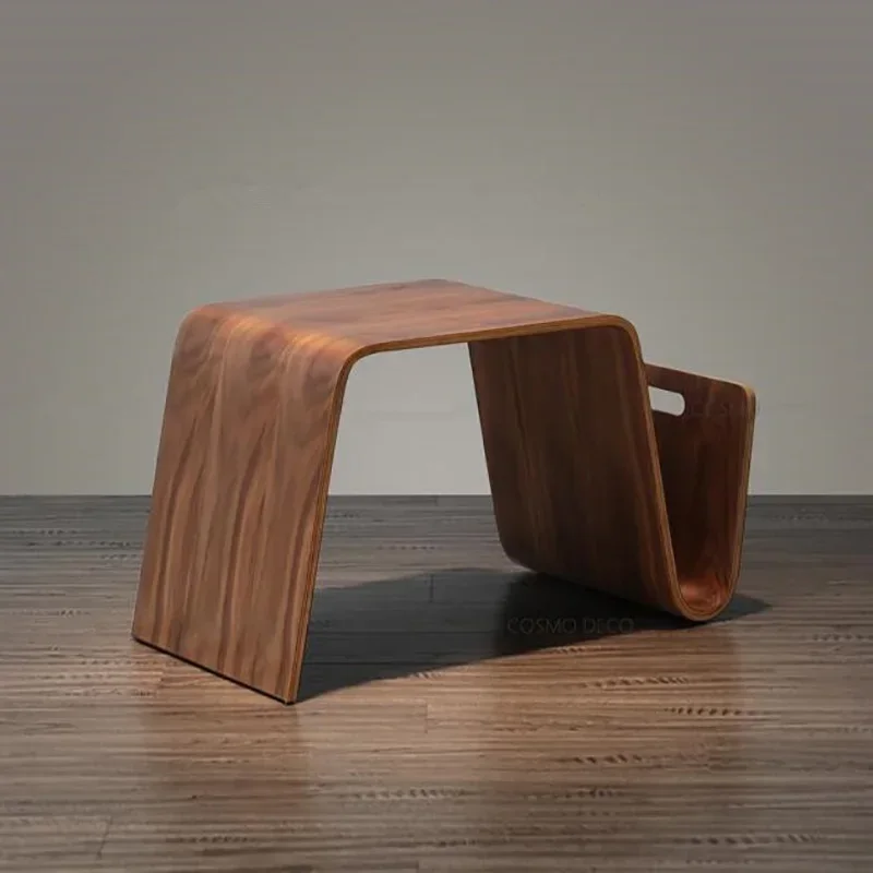 z Bentwood Plywood Mid Century Design Modern End Table Breakfast Magazine Living Room Furniture Side Tea Bed Table