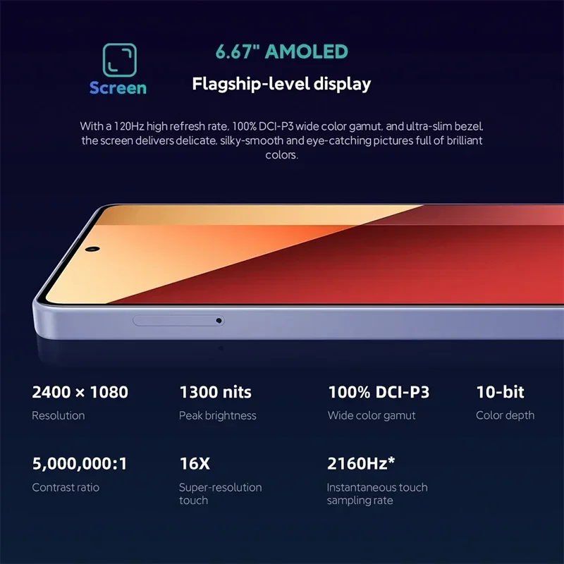 Versão global Xiaomi Redmi Note 13 Pro 4G 200MP OIS Câmara Helio G99-Ultra Smartphone 120Hz FHD+ AMOLED 67W Carregamento do telemóvel