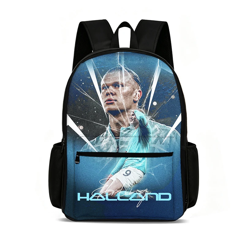 Football Star Knapsack Haaland Backpack Learn, Travel School Bags Large Capacity Bags Football Sport Student Rucksack
