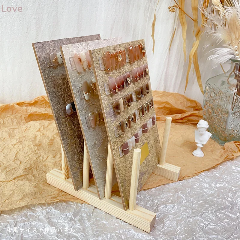 [L&P] لوحة عرض فنية للأظافر نصائح أظافر صناعية عينة لوحة ممارسة طلاء الأظافر تقف عرض أداة مانيكير