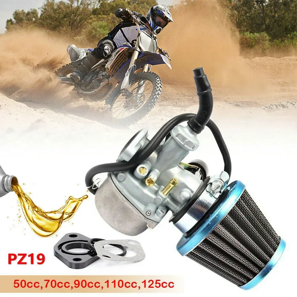 19mm Hand Choke Carburetor With Air Filter PZ19 For 50cc 70cc 90cc 110cc 125cc High Quality Carburetor Air Filter Gasket