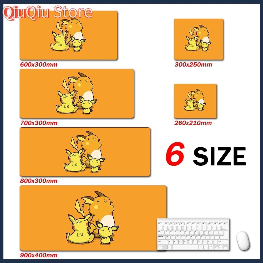 Cute Cartoon Pokémon Mouse pad Extended Gaming Mousepad Waterproof Non-Slip Design Mouse Pad Large Deskmat | Multiple Sizes Avai