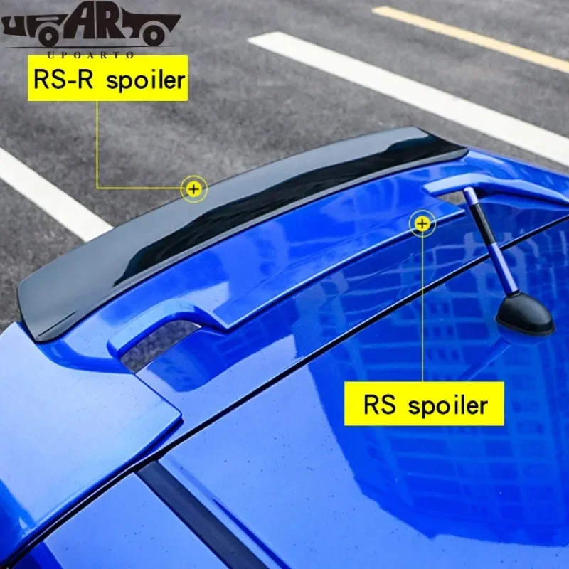 Car Accessories Manufactory Hot Sale ABS RS-R Style Rear Roof Spoiler Wing For Honda Fit Jazz GK5 2014+