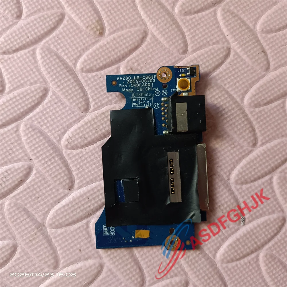 LS-C881P For Dell XPS13 9360 9350 9343 Switch USB Board AAZ80 LS-C881P Small Board tested OK LS-C881P