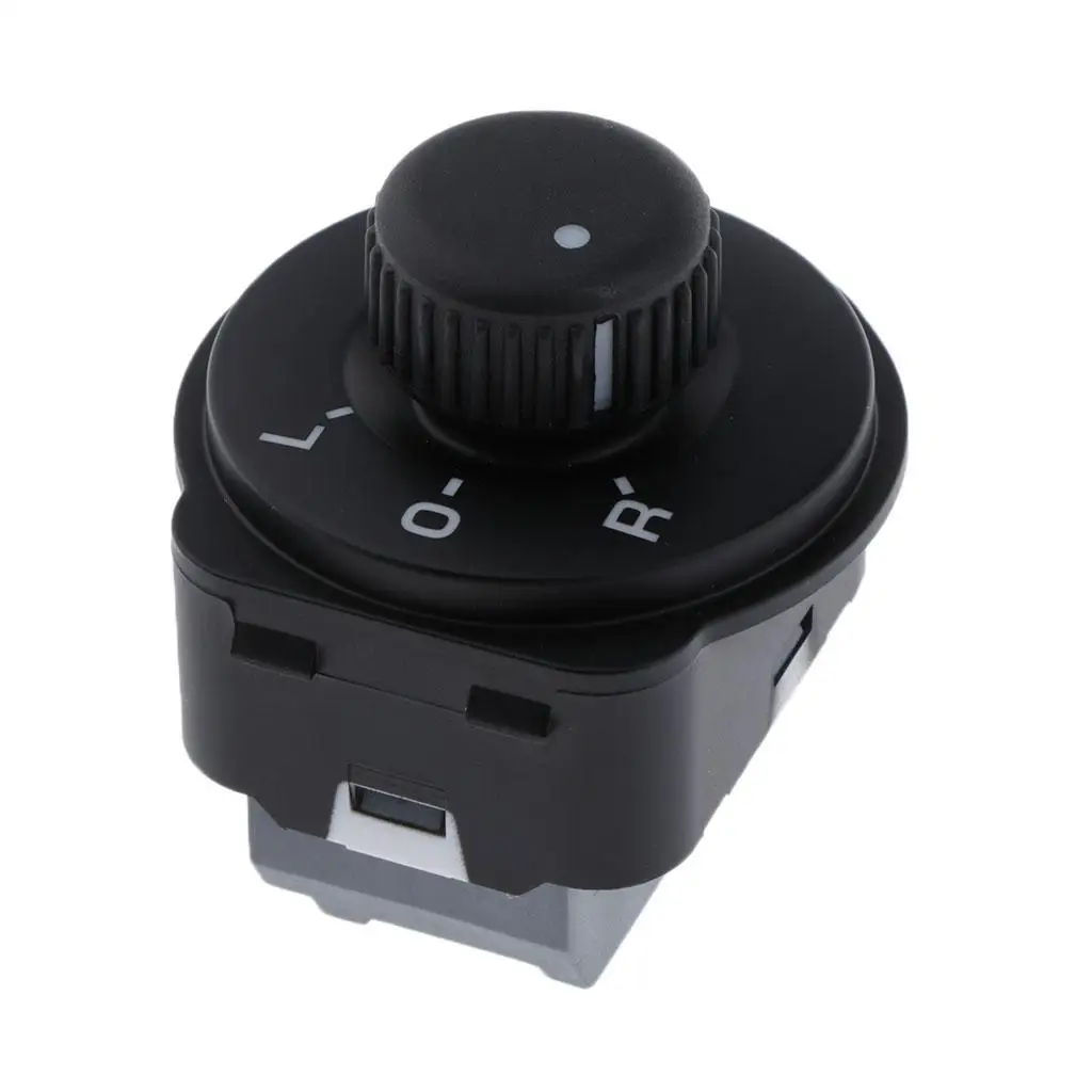 Adjustable Wing Mirror Control Switch 10 Pin Durable Black Plastic for Skoda 2006 2015 Front Side