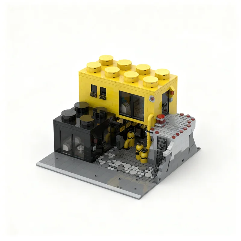 

NEW 1168PCS MOC Street View Bricks Live In Blacktron Model Custom Building Blocks Architecture DIY Assembly Display Gift Set Set