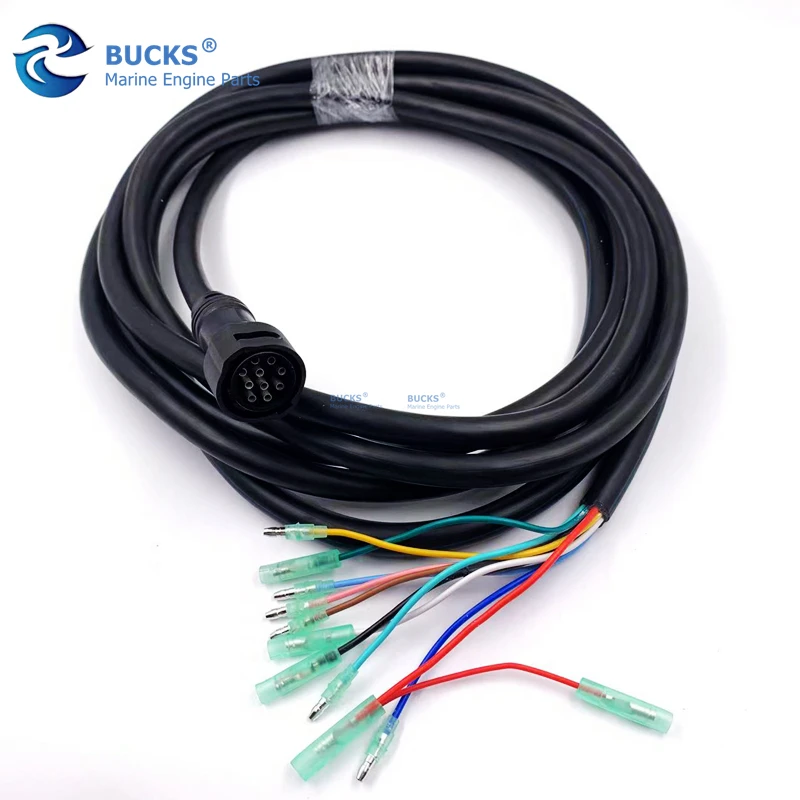 

688-8258A-20 703 Remote Control Box Cable Main Wire Harness 16.4FT 10 Pins For Yamaha Outboard Motor Boat Accessories