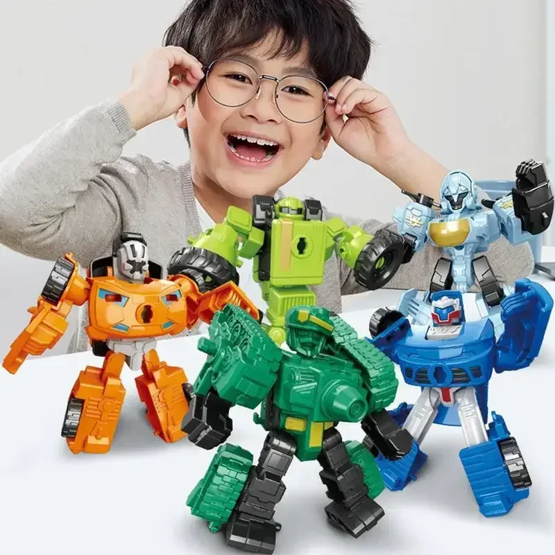 

5 in1 Transformation Robot Toy Automobile Deformation Mecha Assembly Robot Deformation Action Figure Model Toys Deformed Robot