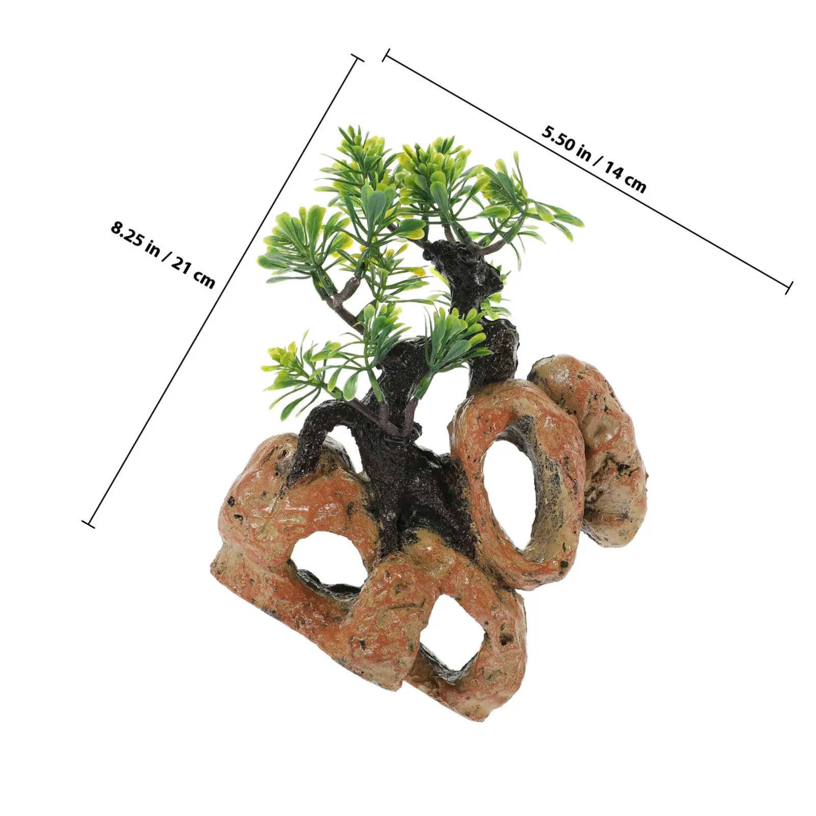 Artificial Resin Tree Branches Fake Tree Decor Reptile Habitat Decoration Tank Climbing Accessories Terrarium Plants Snake