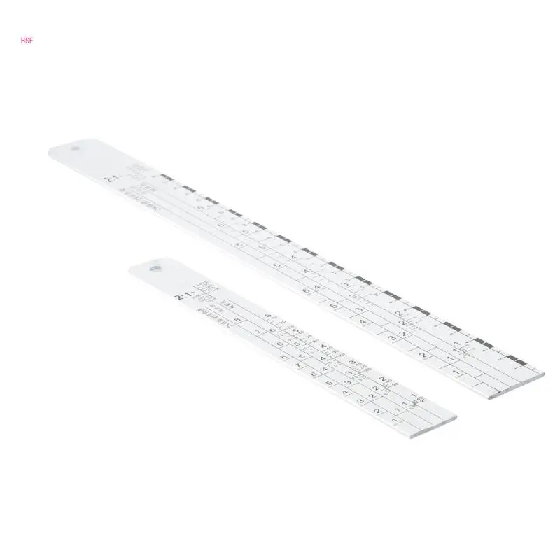 Standard Paint Ruler Paint Ratio Ruler Paint Mixing Ruler Dipstick Scale Ruler