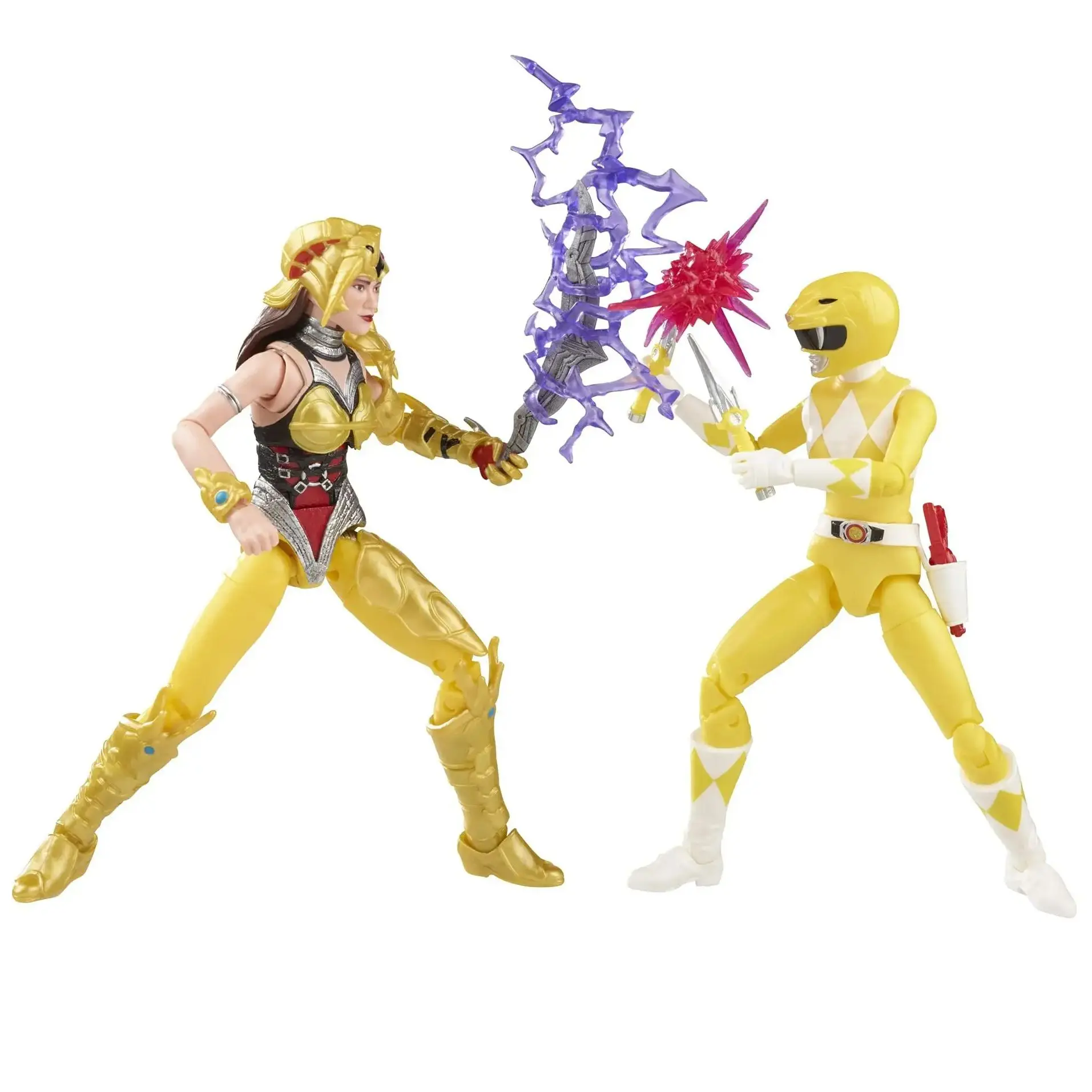 

Hasbro Power Rangers Lightning Collection Mighty Morphin Yellow Ranger Aisha Vs.Scorpina 2Pack 6inch Premium Action Figure F2046