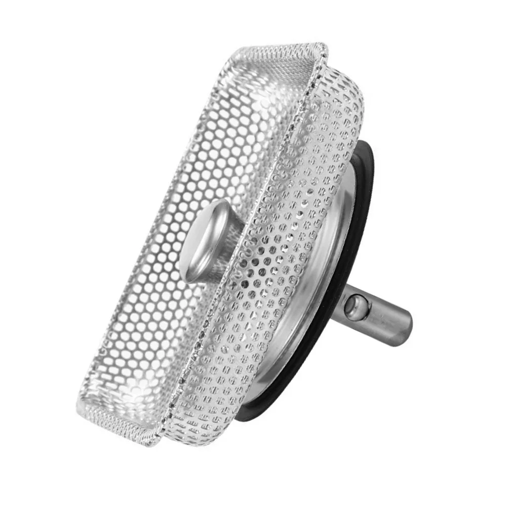 Hair Catcher Drain Stopper No-tool Setup Versatile Application Stainless Steel Sink Strainer Kitchen Filter As Shown