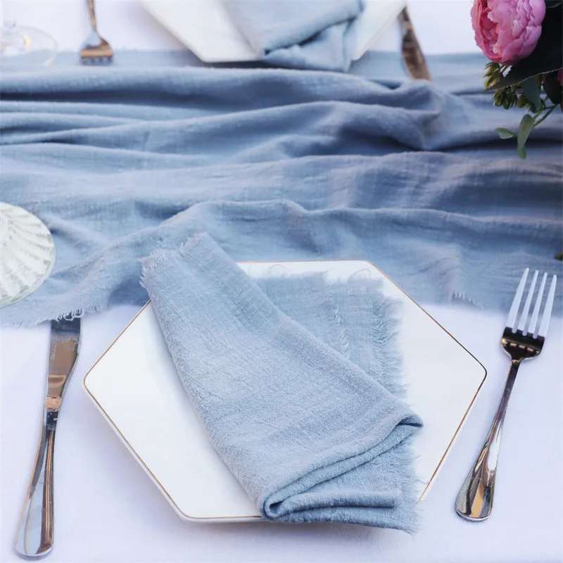 Gauze Napkin Cotton Dinner Table Cloth Setting Tea Towel Reusable Wedding Party Christmas Birthday Table Home Decor 42x42cm