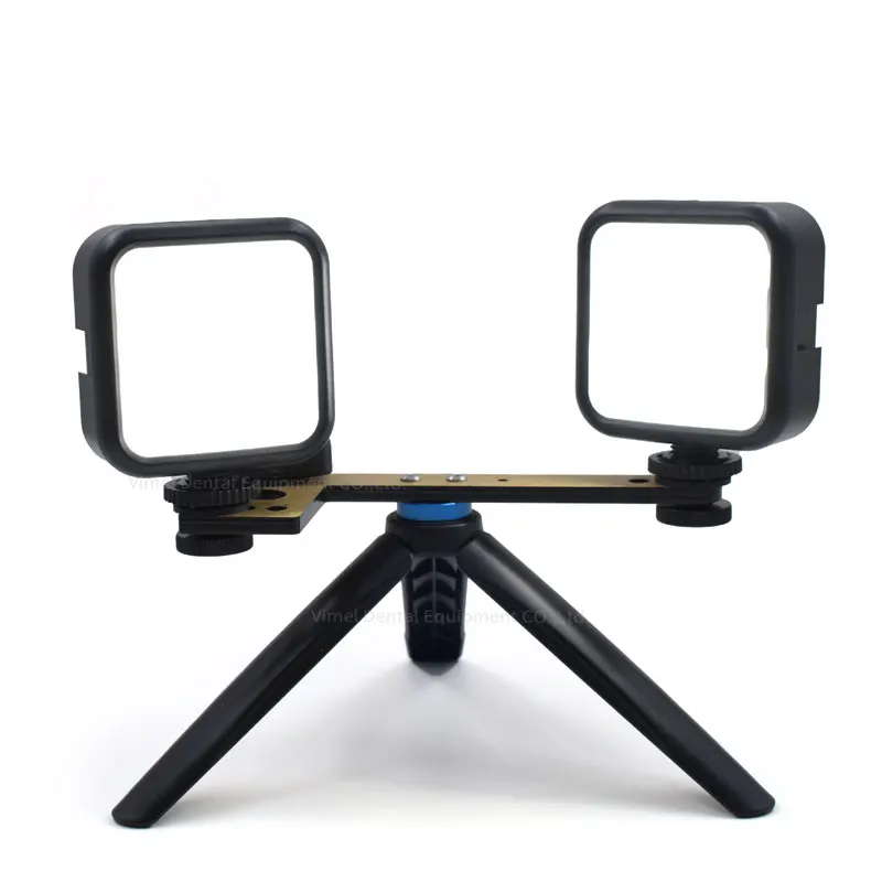 360 Rotate Dental LED Lamp with 3 Color Mobile Photography Fill Light Adjustable Brightness Universal Holder for Smartphones Tab