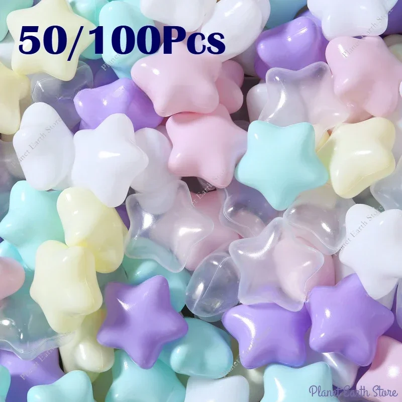 Pelotas de juguete para bebés, piscina de agua, ola de mar, piscina para niños con aro de baloncesto, casa de juegos, tiendas de campaña al aire libre, accesorios de juguete, 50/100 Uds.