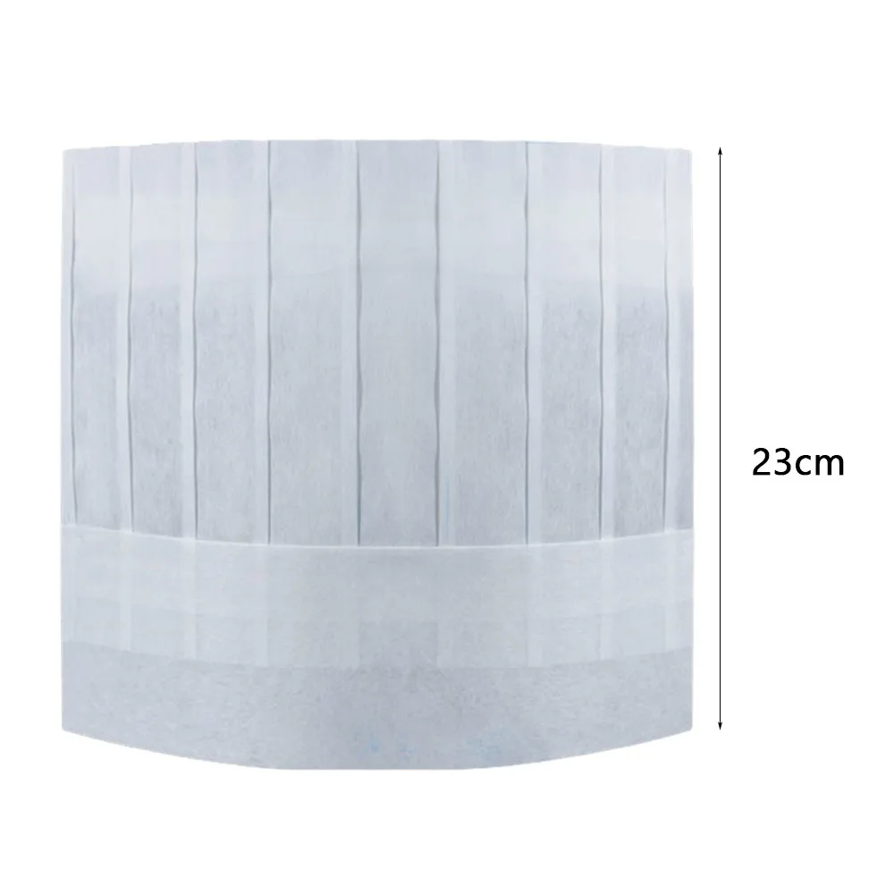 

20PCS High Quality Disposable Chef Hats White Thicken Chef Cap Adjustable Non-Woven Cooking Accessories Unisex